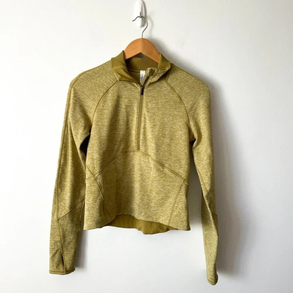 Lululemon Always Alert 1/2 Zip Jacket  Sweater Heathered Grape Leaf Size 6 - Picture 5 of 9